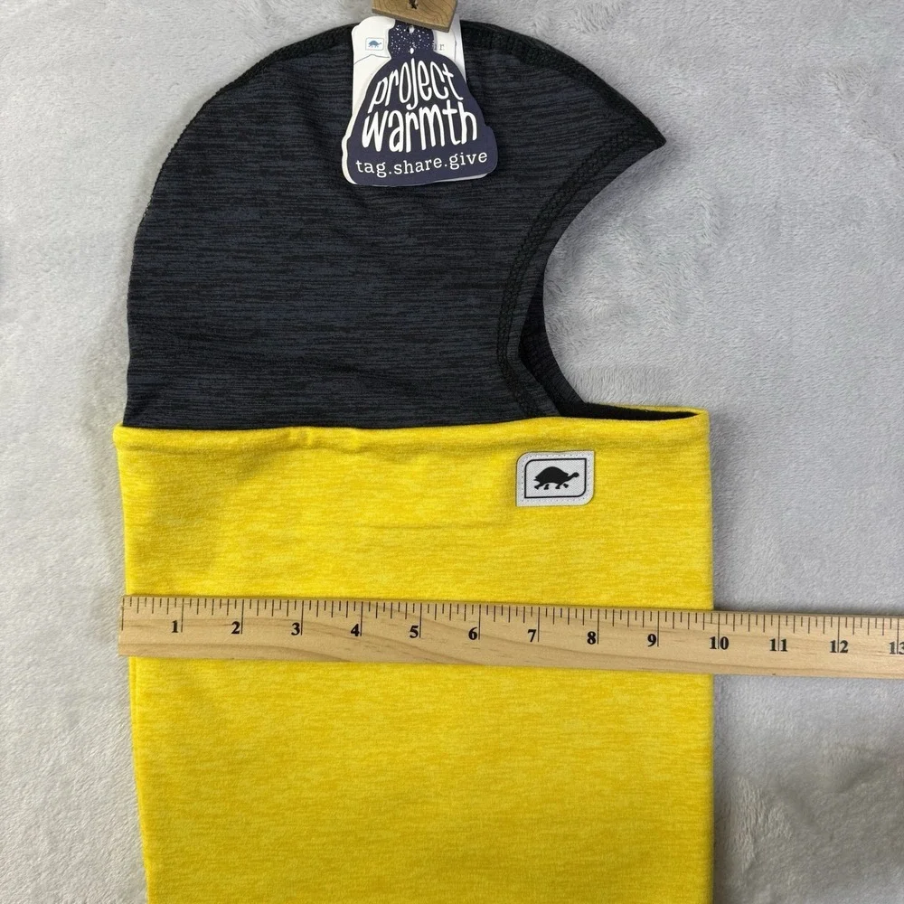 NWT Turtlefur‎ Baclava Scard Spring Skiing Snowbaord Yellow Grey Mountain Winter